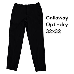 Callaway Men's Golf Pants Swing Tech Opti-Dri Black 32x32